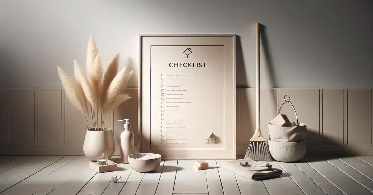 Check-list minimalista para limpar a casa com menos esforço