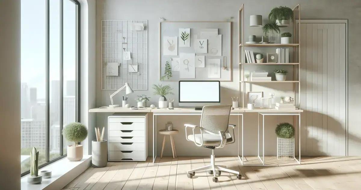 Como criar um espaço de trabalho minimalista e inspirador