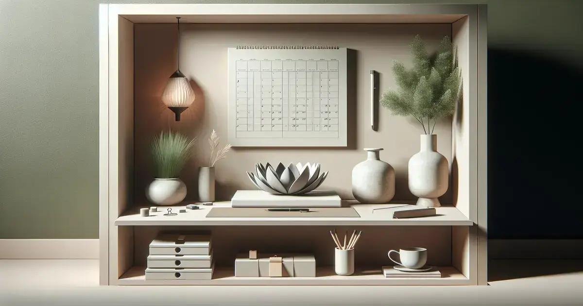 Como usar o minimalismo para organizar sua agenda semanal